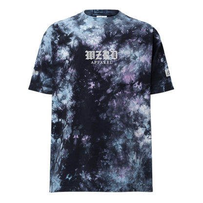 Embroidered Oversized WZRD Tie-Dye T-Shirt