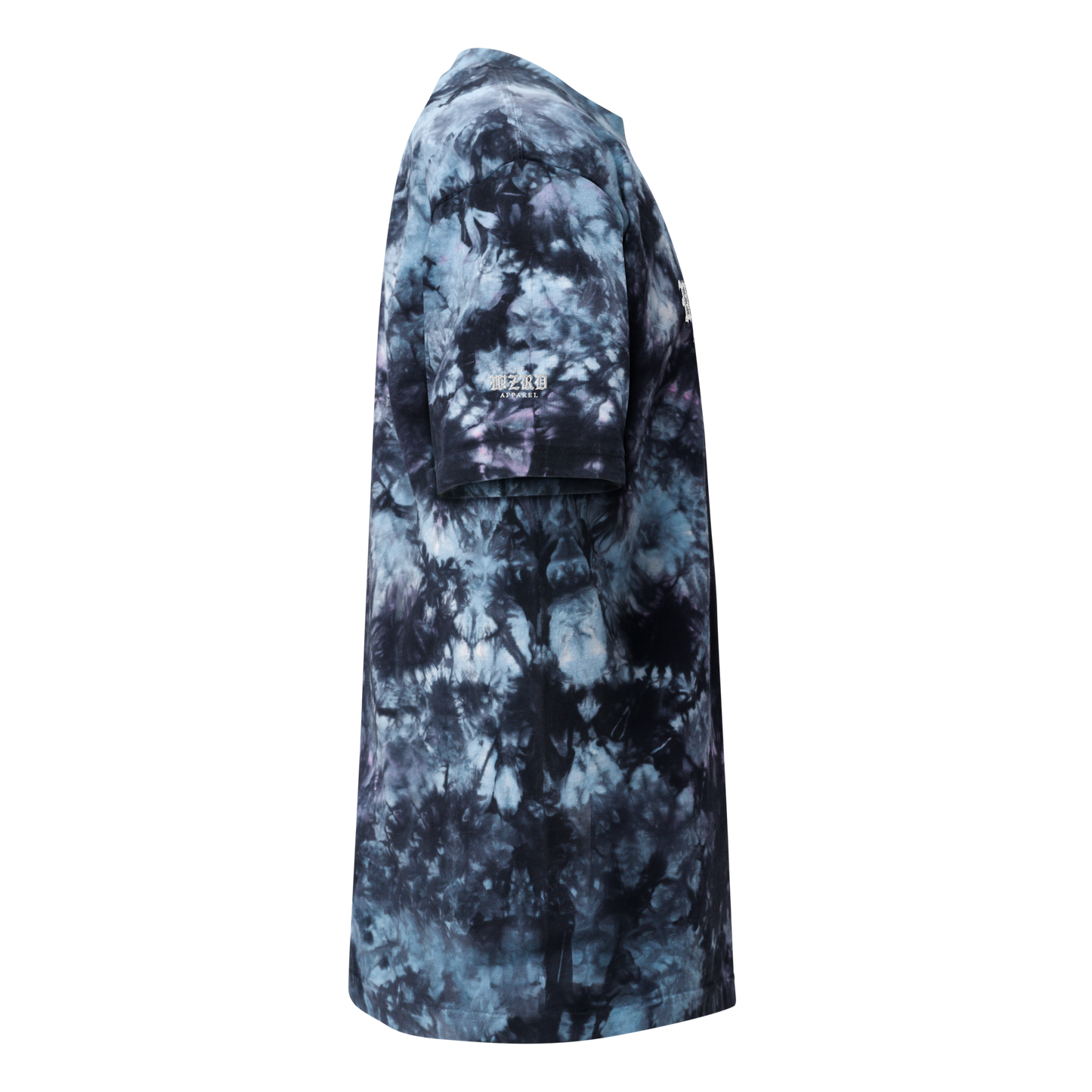 Embroidered Oversized WZRD Tie-Dye T-Shirt