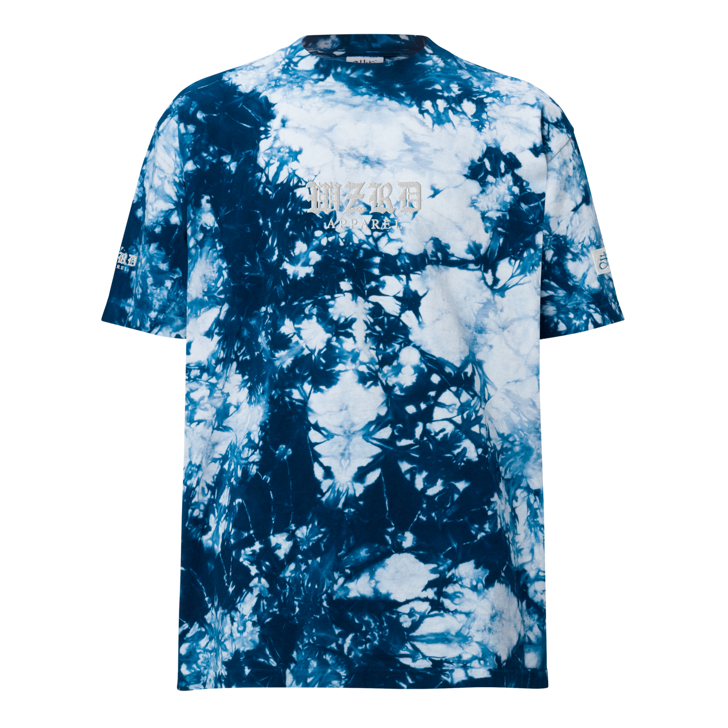 Embroidered Oversized WZRD Tie-Dye T-Shirt