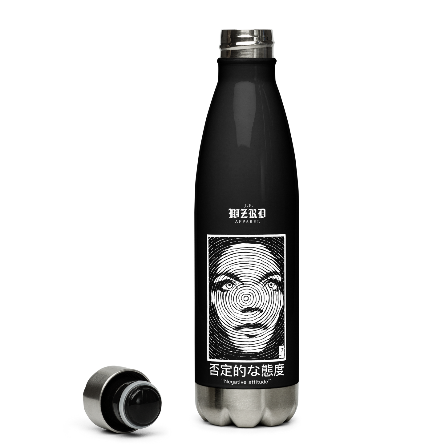 "Negative Attitude" Stainless Steel Water Bottle