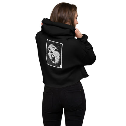 "Open Wide" Crop Hoodie