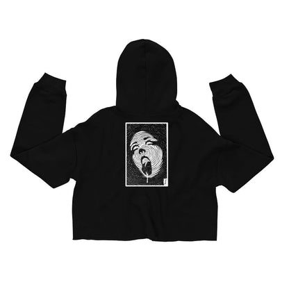 "Open Wide" Crop Hoodie