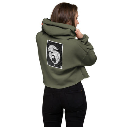 "Open Wide" Crop Hoodie