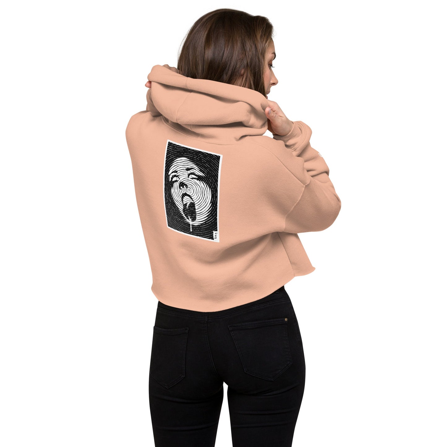 "Open Wide" Crop Hoodie