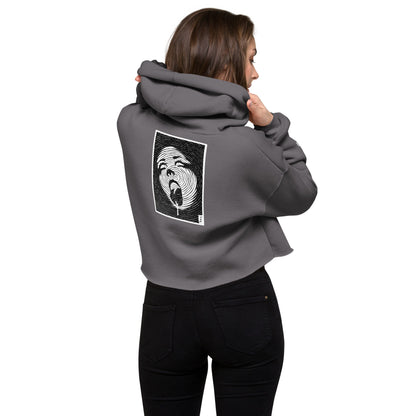 "Open Wide" Crop Hoodie